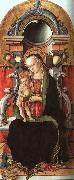 Carlo Crivelli Madonna and Child Enthroned with a Donor oil painting on canvas